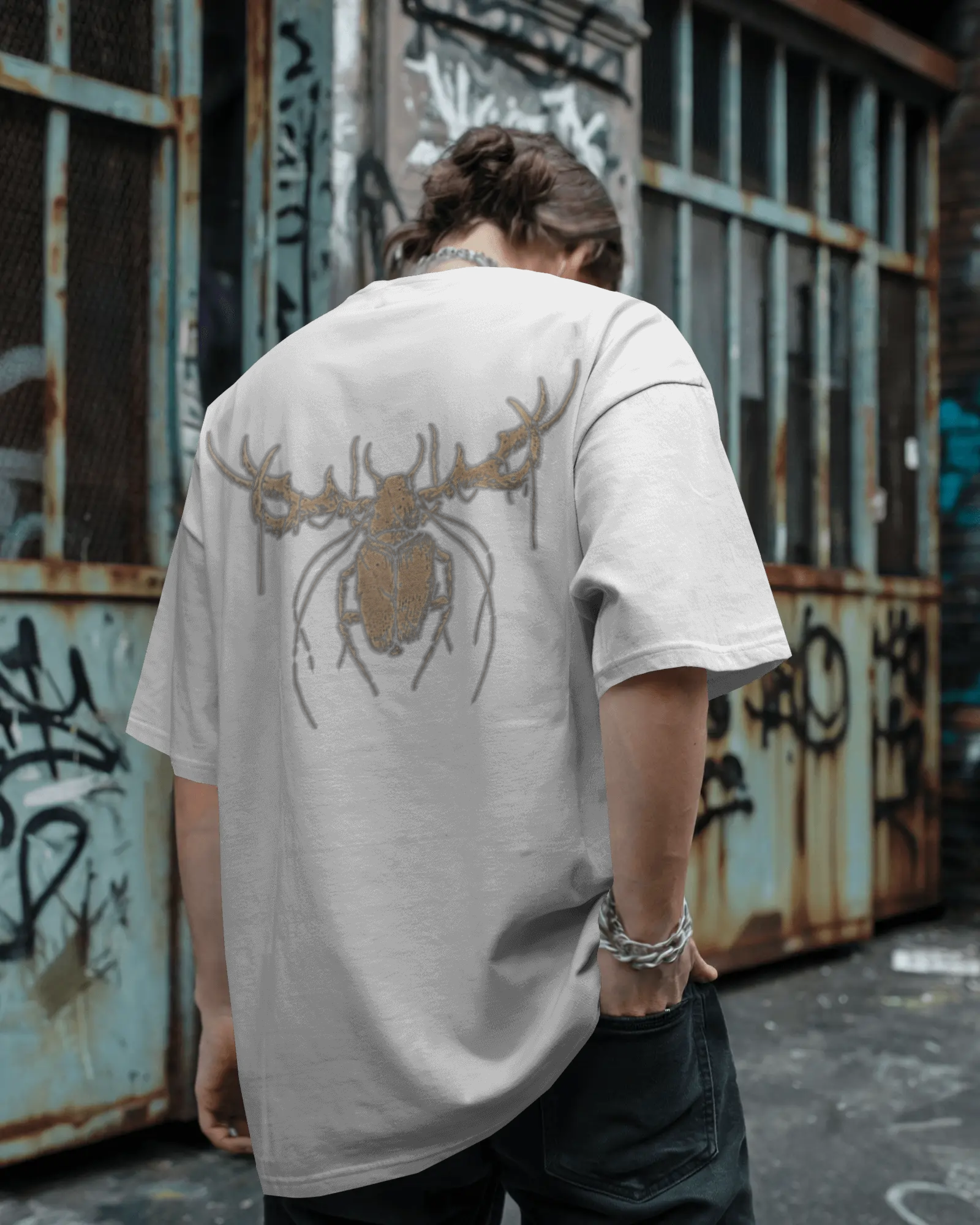 100% premium cotton graphics oversize tee