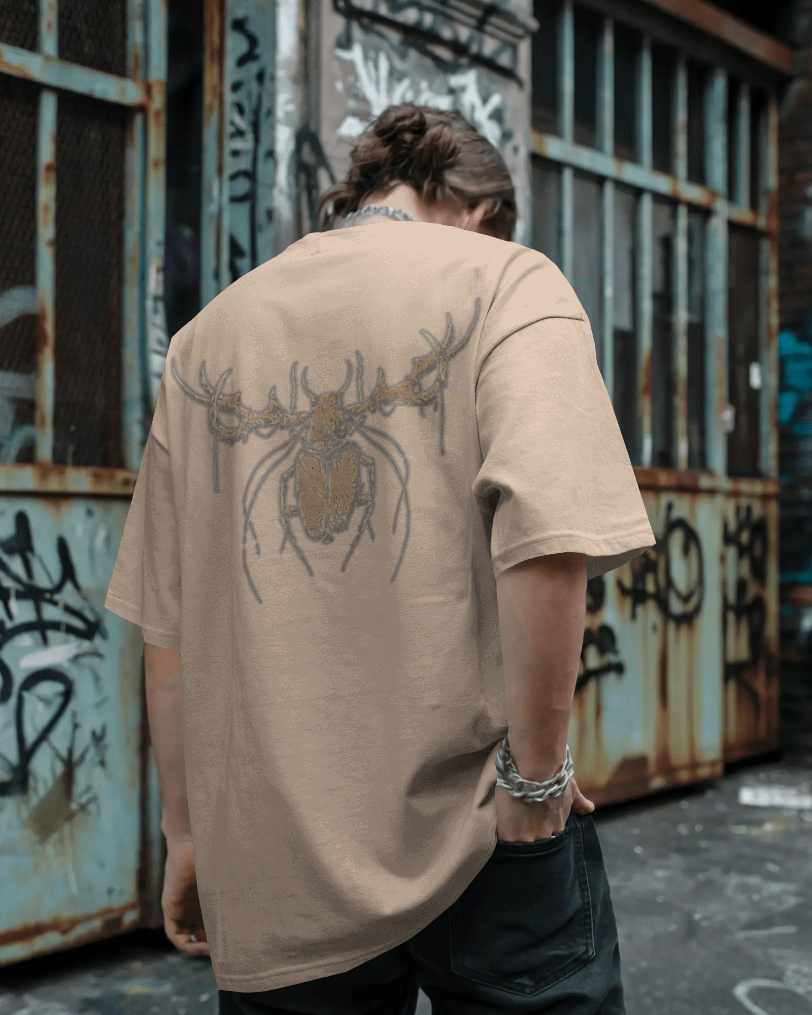 100% premium cotton graphics oversize tee