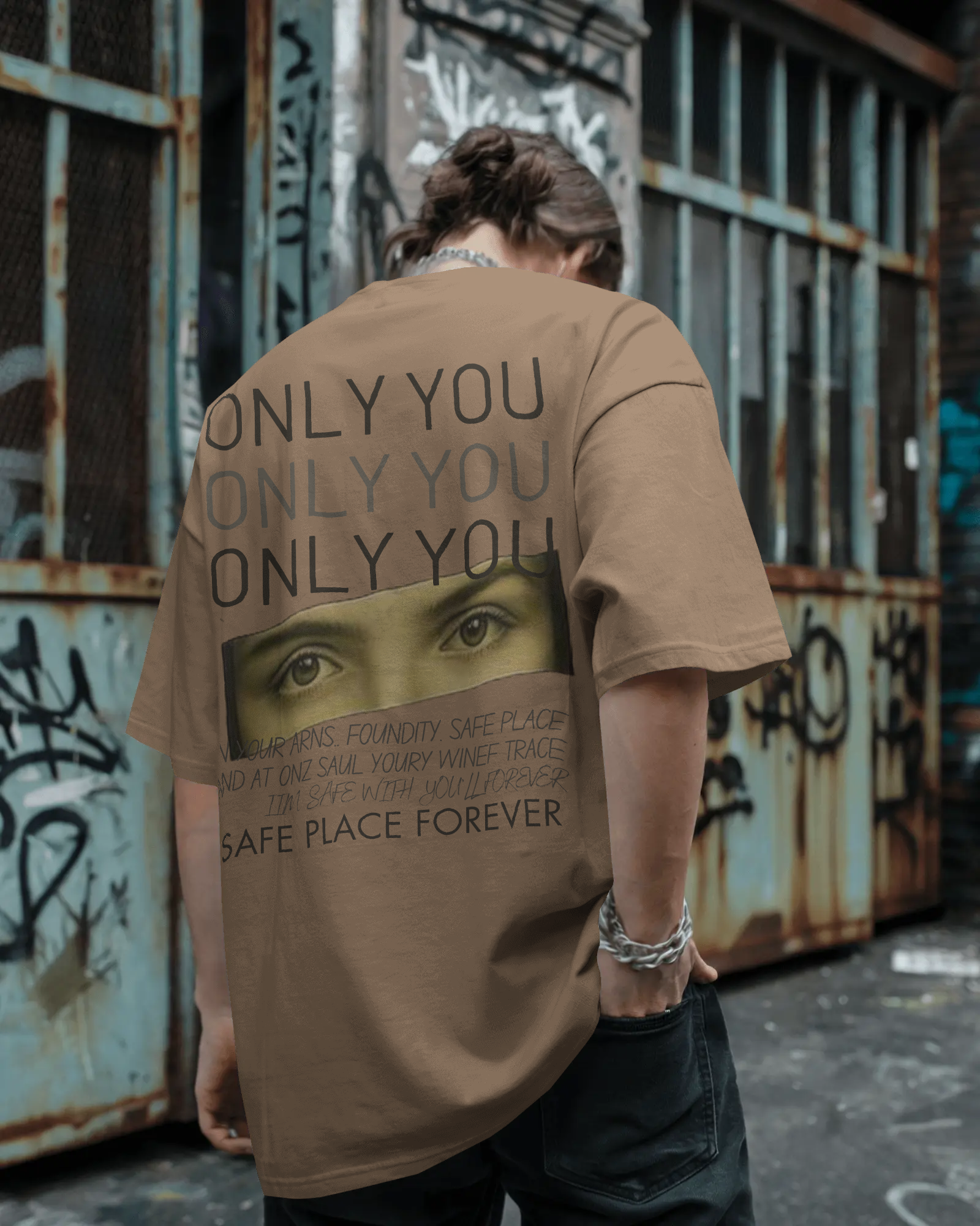 100% premium cotton graphics oversize tee