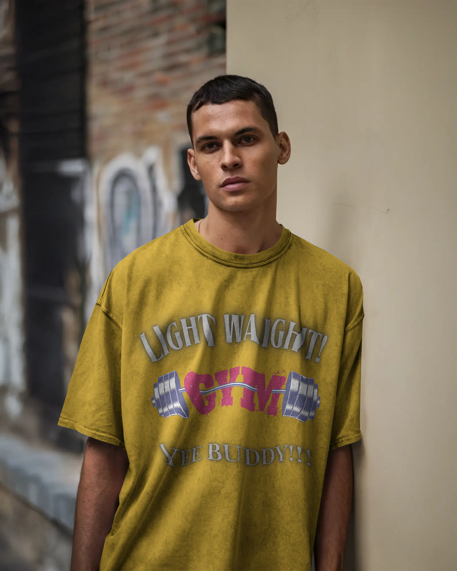 100% premium GYM oversized tee