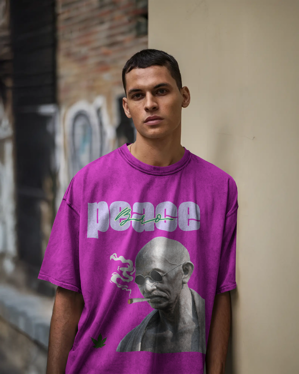 100% premium Gandhi ji oversized tee