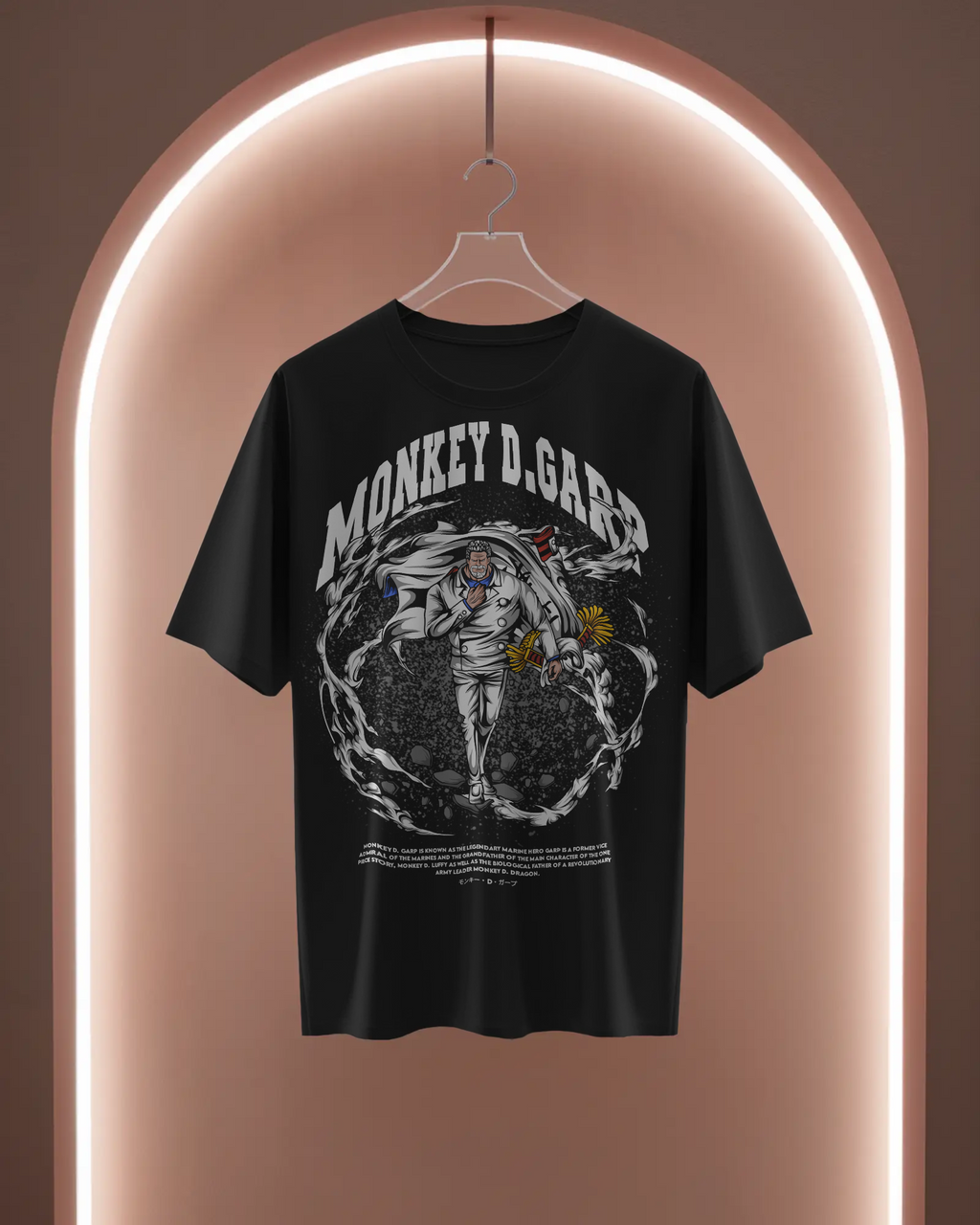 100% premium cotton anime oversize tee