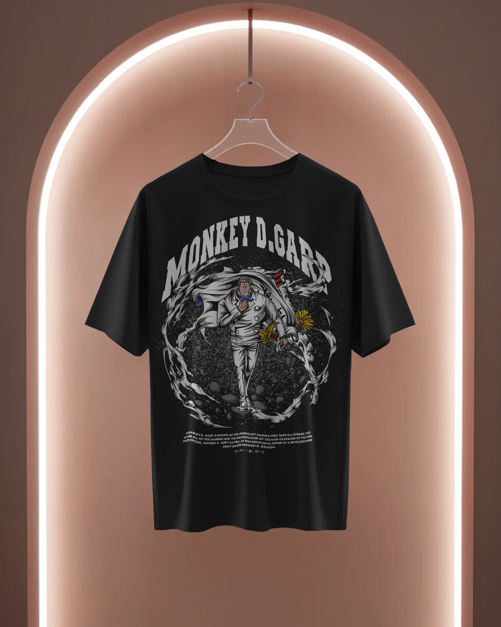100% premium cotton anime oversize tee