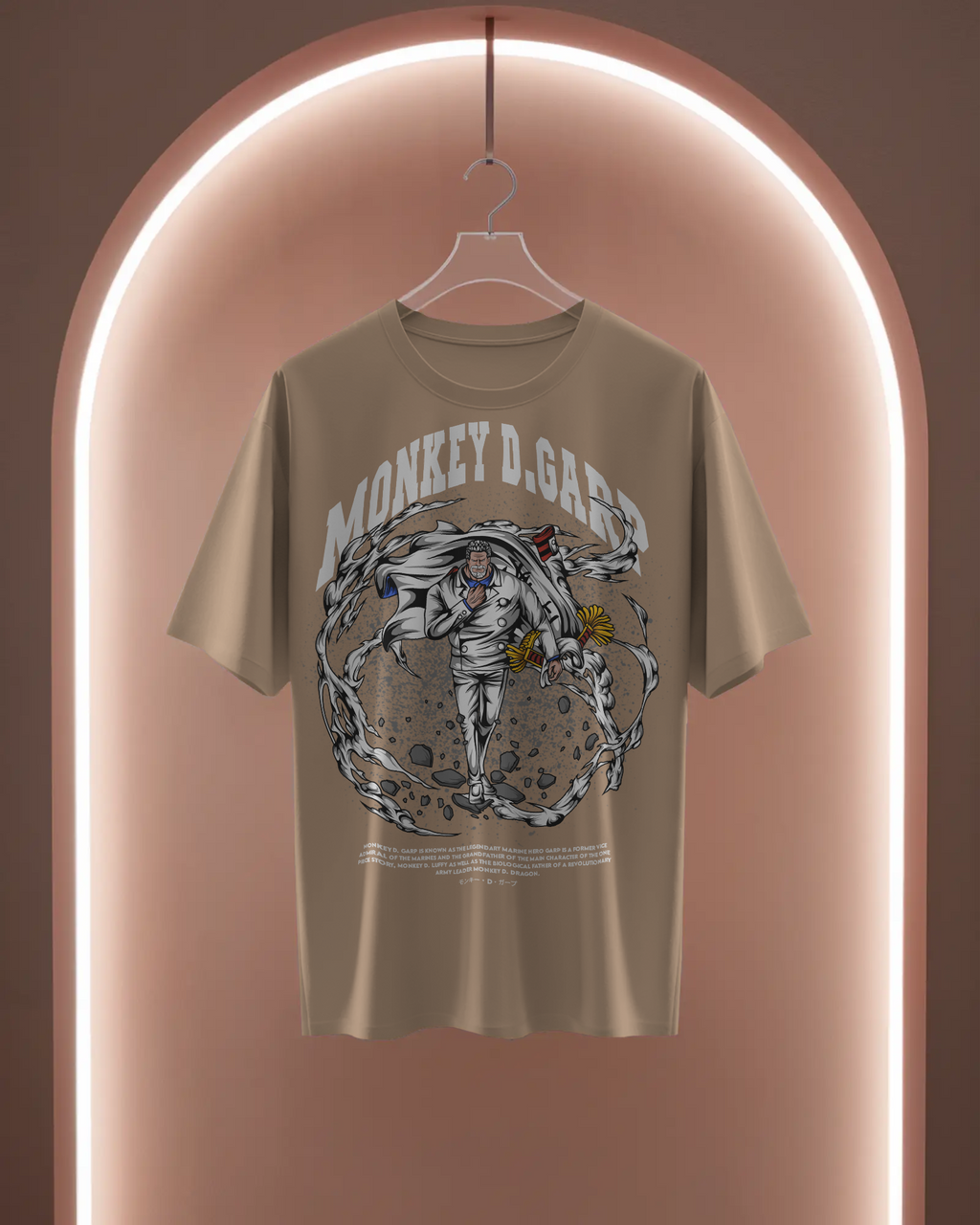 100% premium cotton anime oversize tee
