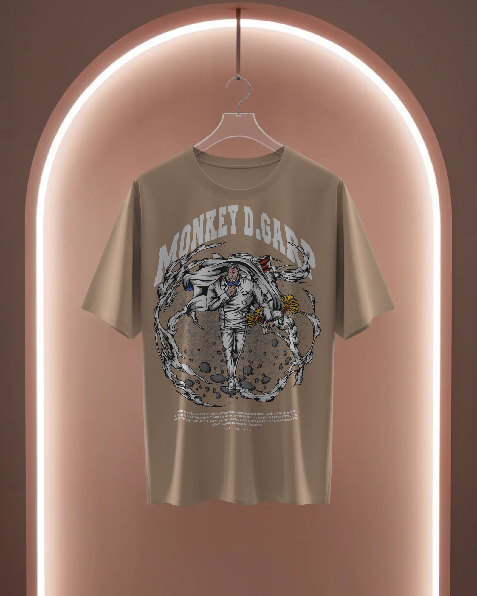 100% premium cotton anime oversize tee