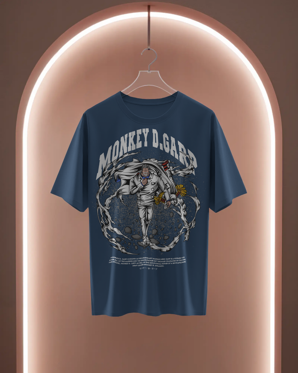 100% premium cotton anime oversize tee