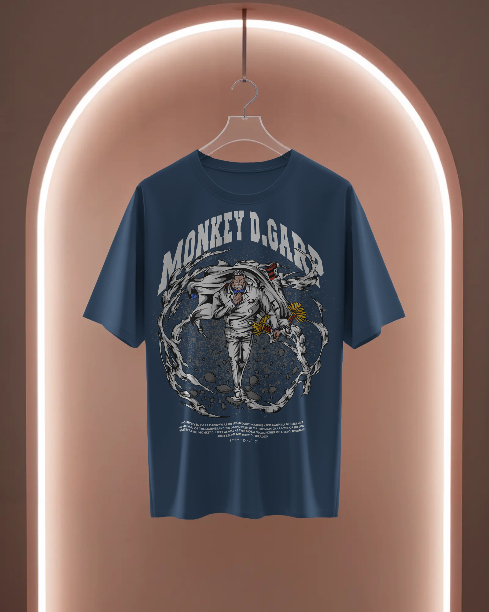 100% premium cotton anime oversize tee