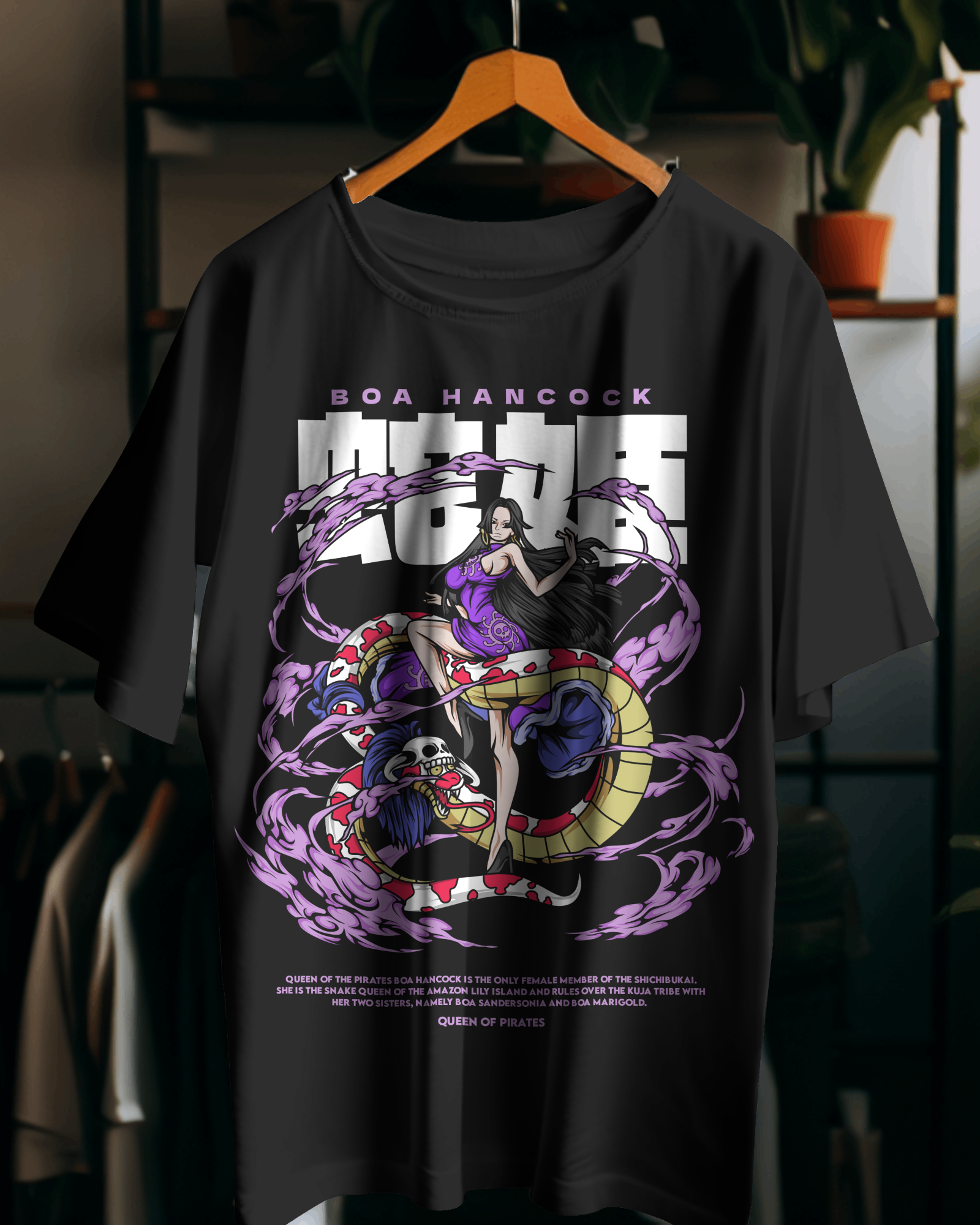 100% premium anime oversize tee
