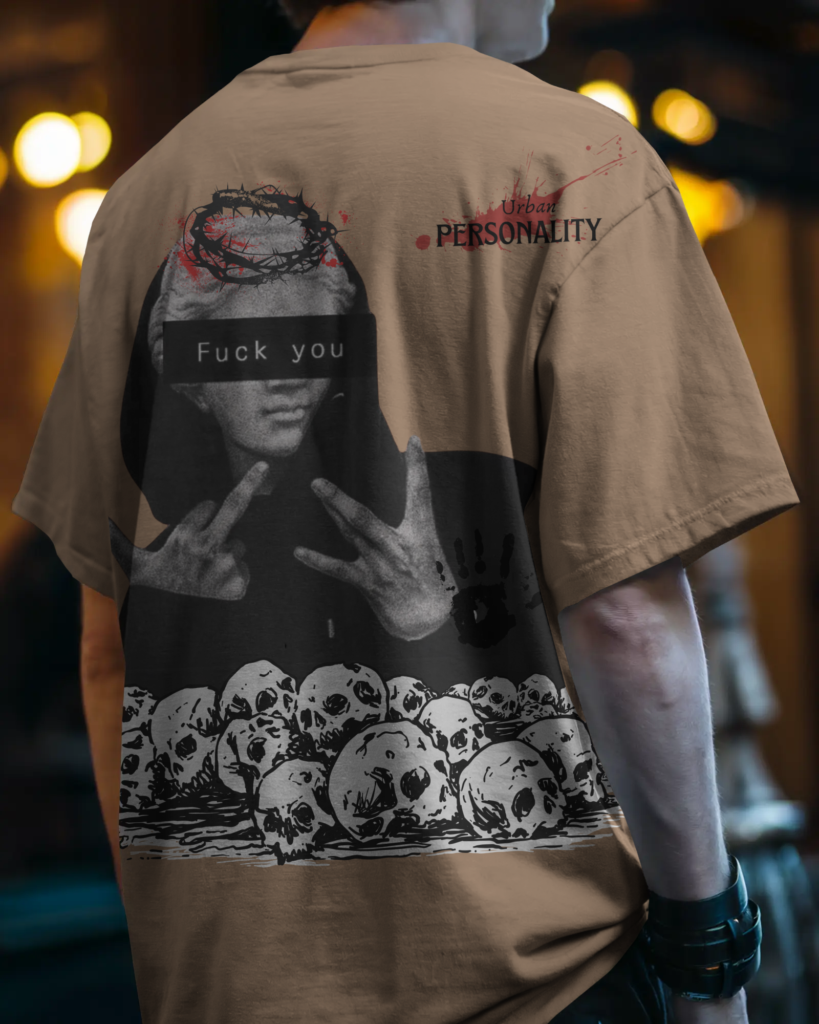 100% premium cotton graphics oversize tee