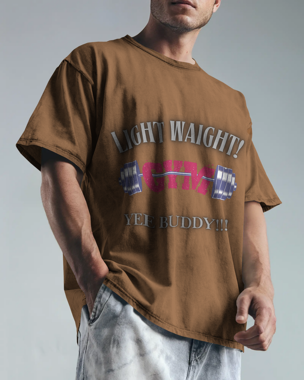 100% premium GYM oversized tee