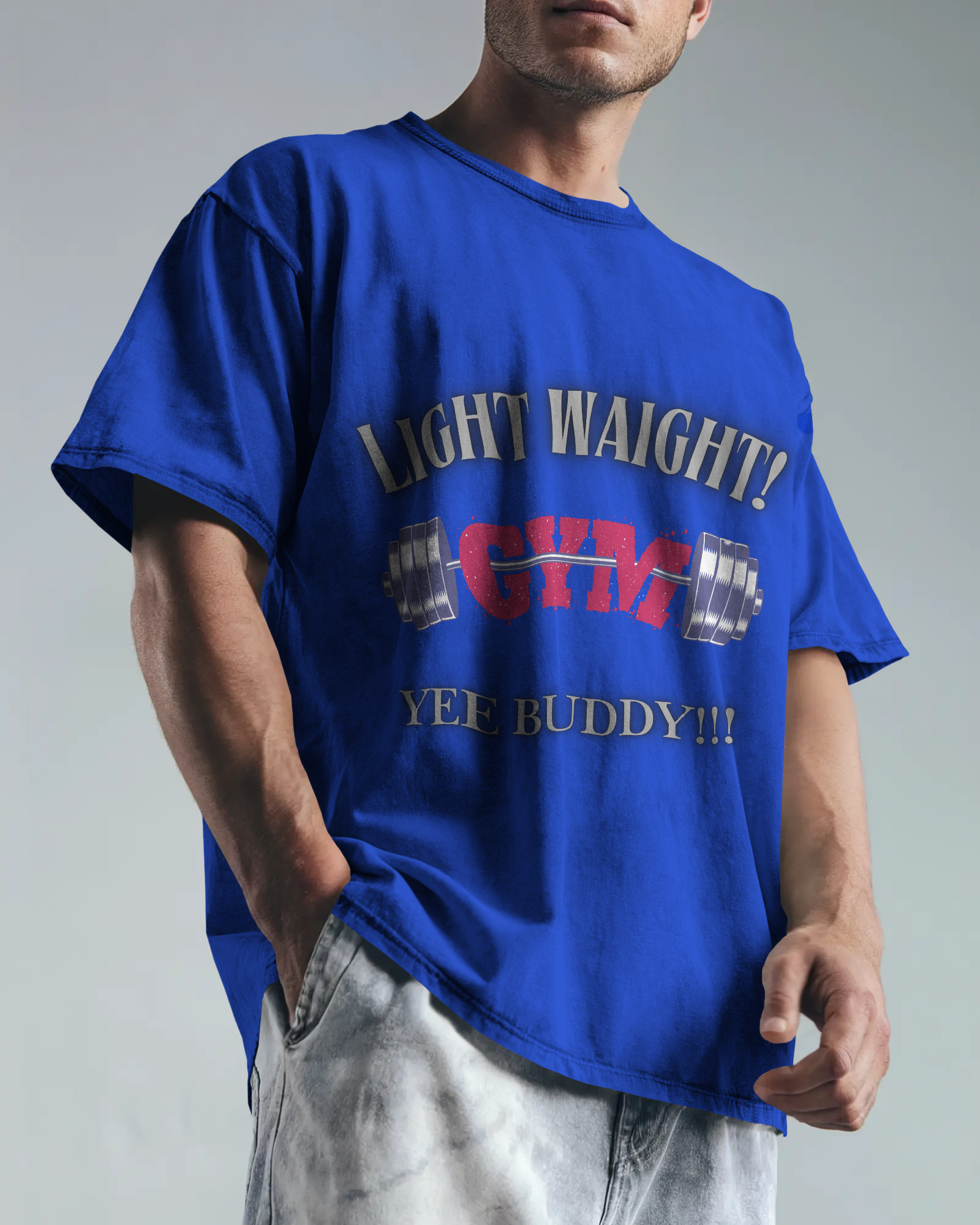 100% premium GYM oversized tee