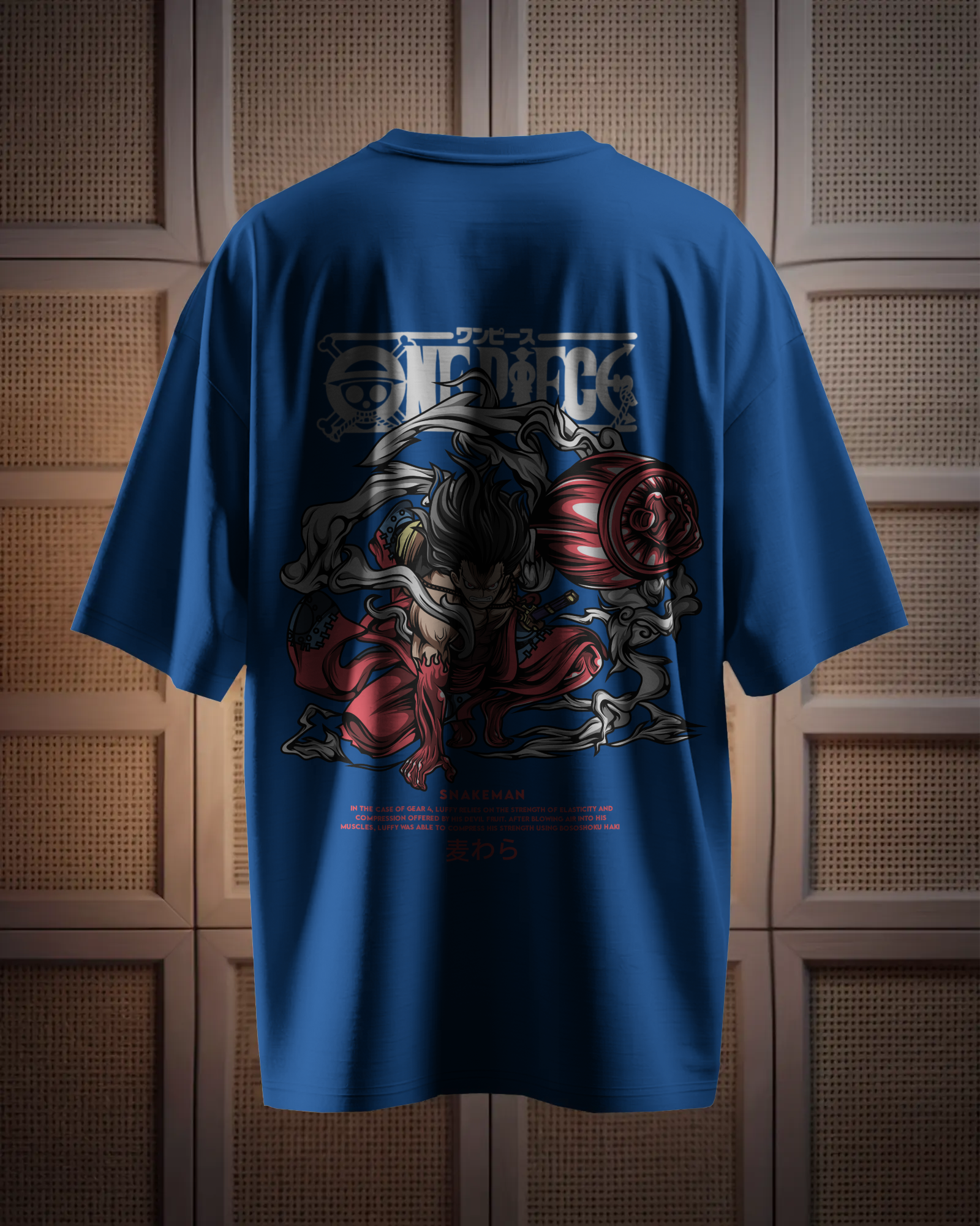 100% premium anime oversize tee
